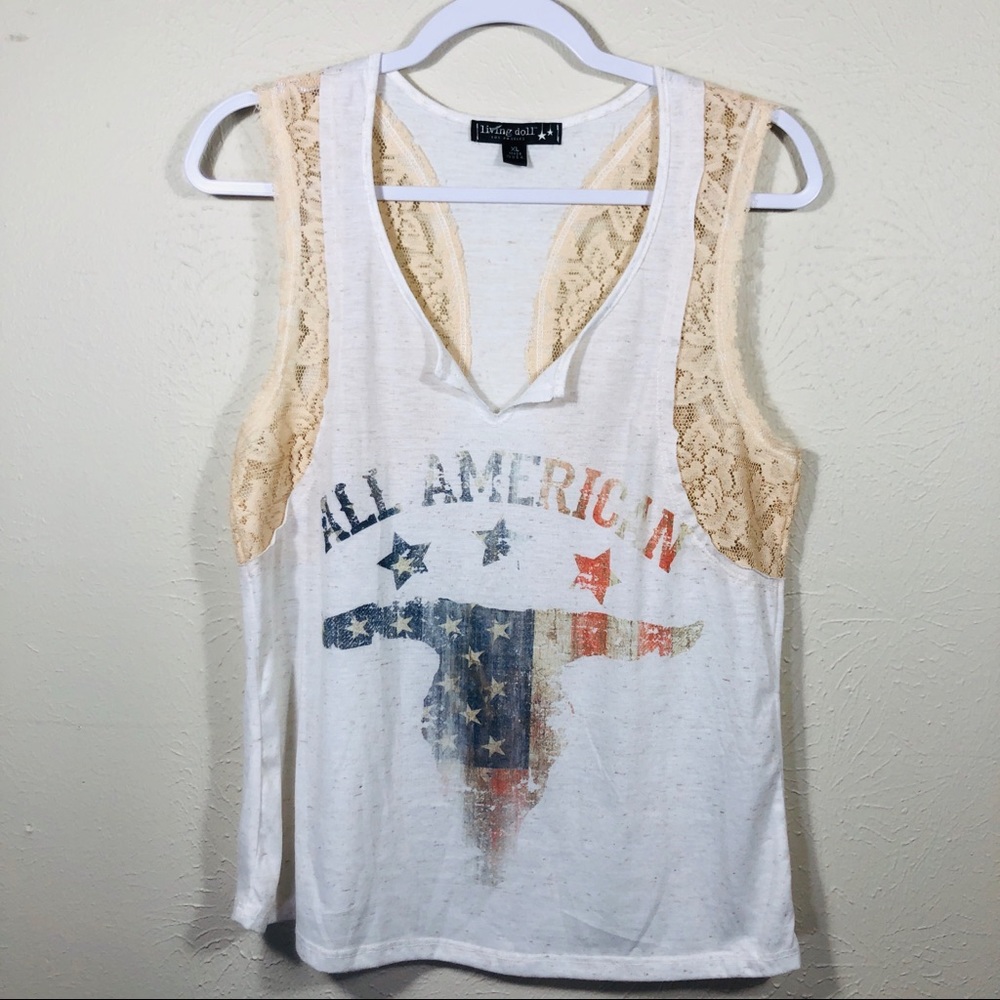 Living Doll Lace Tank Top